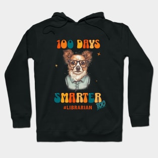 Librarian Pup Tee - "100 Days Smarter" Celebration Hoodie